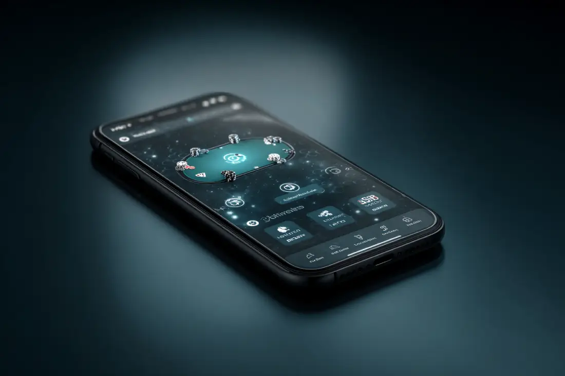 Telegrapm with poker on phone